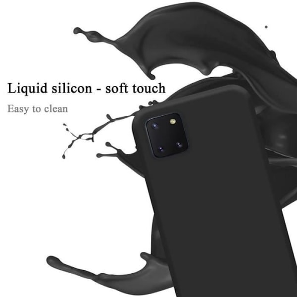 Coque - CADORABO - Samsung Galaxy A81/Note10 Lite/M60S - Flexibel silikon TPU - 360° skydd - Halkfri Svart