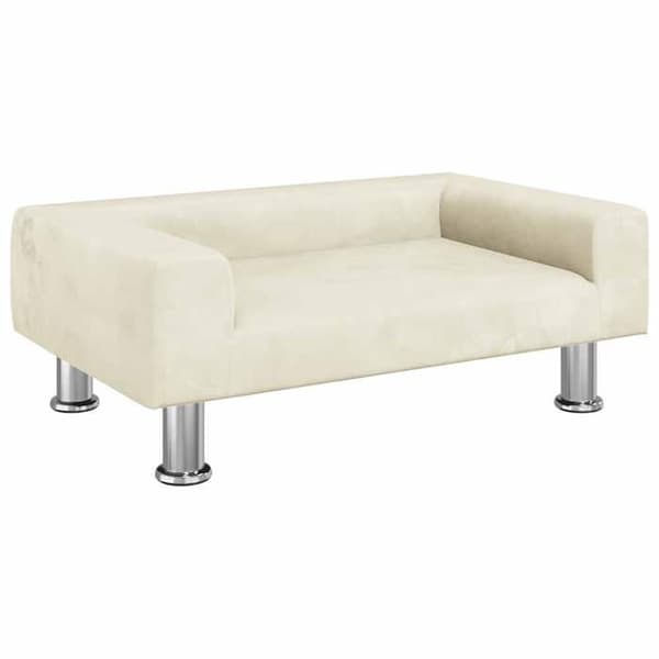 vidaXL Soffor för barn crème 70x45x26,5 cm sammet, mini soffa, mini soffa-stol, mini soffa för barn, soffa av 3196335