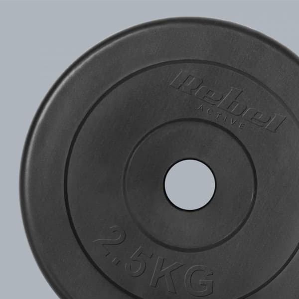 Hantelstänger - Rebel - 4x2,5kg - Bituminösa vikter - 31mm - Mix - Vuxen