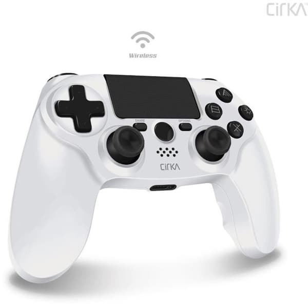 Spelkontroll - Cirka NuForce - Trådlös - Kompatibel med PS4/PC/Mac - Vit Vit