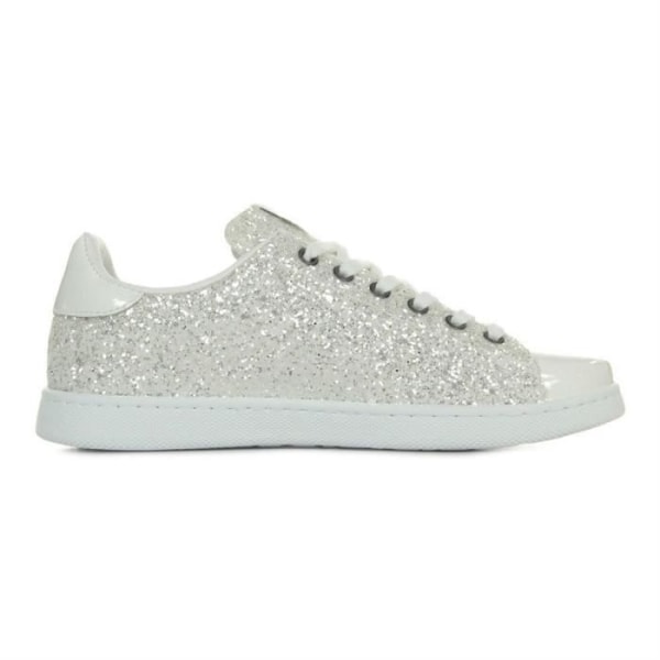 Sneakers för kvinnor - VICTORIA - Modell 12558 - Glitter Ovandel - Vitt syntetiskt lack Vit 42