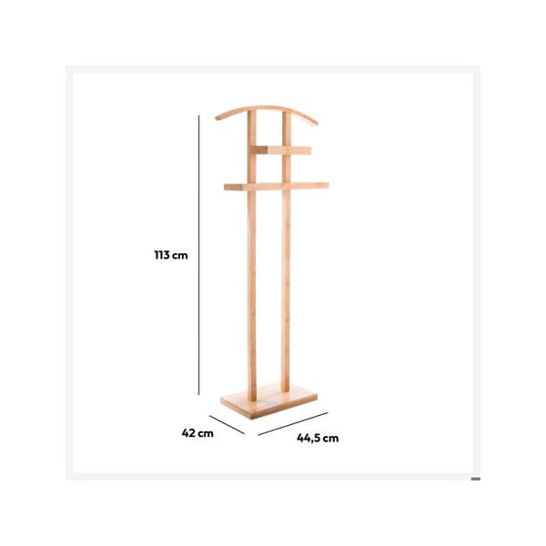 Klädhängare 113cm bambu - 5five brun