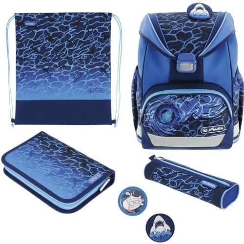 Skolryggsäck - HERLITZ - ULTRALIGHT PLUS - Blå - Multicolor - Grundskola Multico