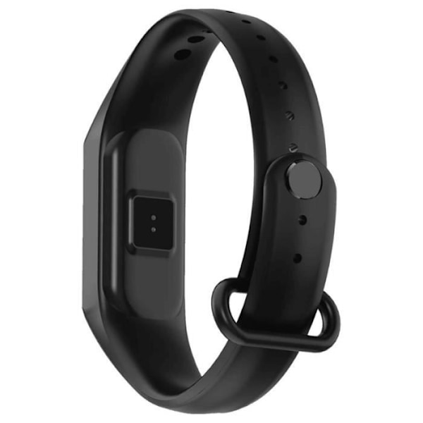 Bluetooth-ansluten klocka - Maxcom FW20 mjukt smartband - vibrerande väckarklocka och vibrerande larm - push-meddelanden från telefonen Svart