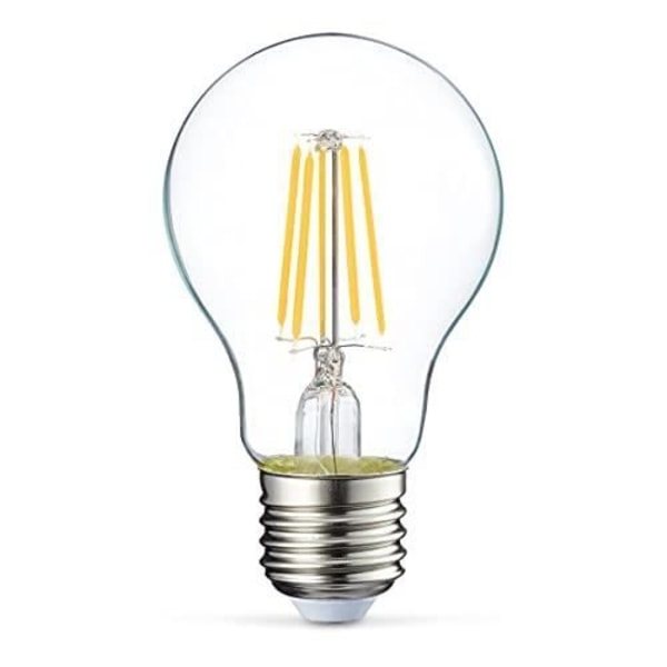 Amazon Basics Set med 6 E27 LED-lampor 4,3 W (motsvarar 40 W) Transparent filament Ej dimbar