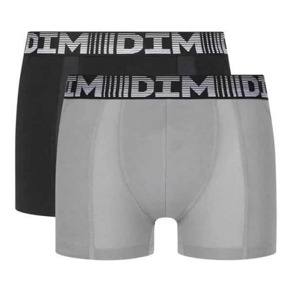 Förpackning med 2 bomull 3D Flex Air Boxers för män - DIM/01N1/NOIRPERLE/02 - S