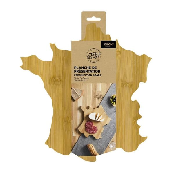 Skärbräda - COOK CONCEPT - Form Frankrike - Trä - Brun - Ostpresentation brun