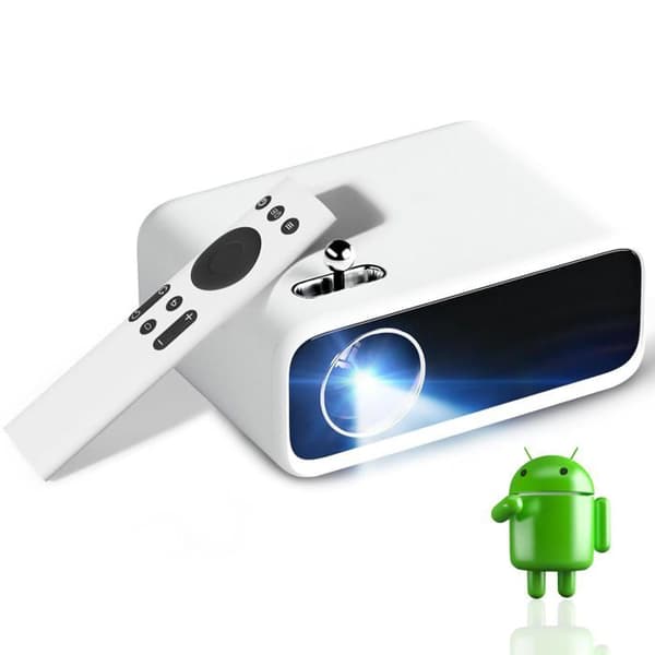 Portabel LED-Projektor - Wanbo - Mini Pro - Android 9.0 - 720p HD - Skärm 176" - WiFi & Bluetooth