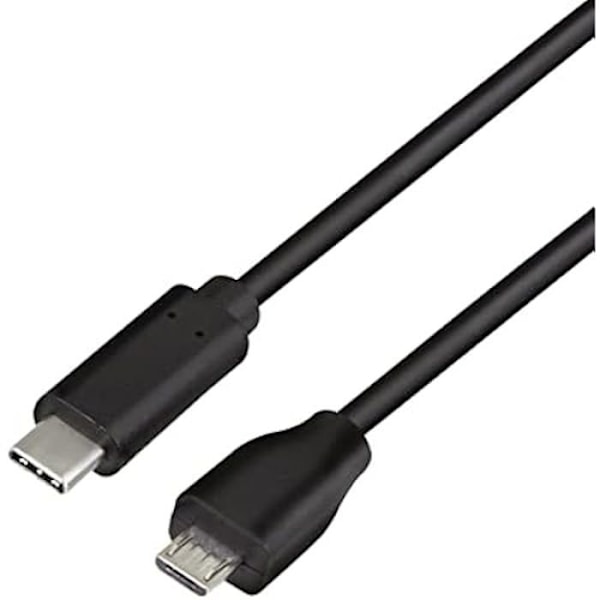 USB 2.0 Typ C till Micro-USB-kabel - LOGILINK - 0,5 m - Svart - 5V, 3A strömförsörjning - Hastighet upp till 480 Mbit/s