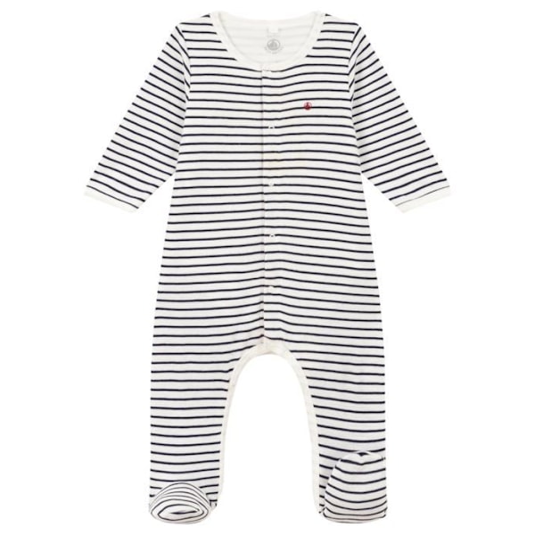 Husse för babypyjamas - pyjamaskåp Petit Bateau - A09IO - Dors Bien pyjamas, Marshmallow/Smoking, 0 Månader Mixte baby
