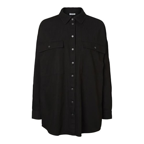 Kvinntopp - Noisy May - nmflanny - Svart - Långa ärmar - Lös passform svart-denim M