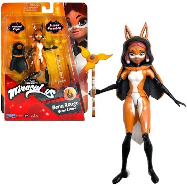 BANDAI Miraculous Ladybug - Minidocka 12 cm: Rena Rouge Röd