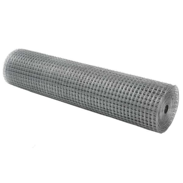 vidaXL Stängsel i svetsad tråd Silver 42004952