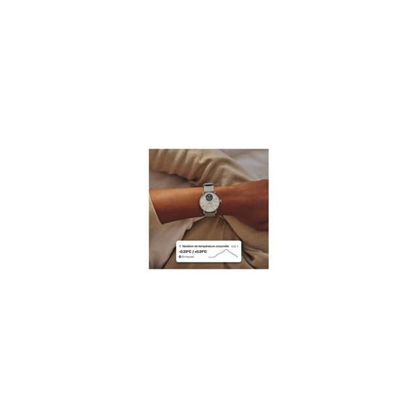 WITHINGS ScanWatch 2 - Förbindelseklocka hälsa ECG SpO2 temperatur 38mm Vit Vit