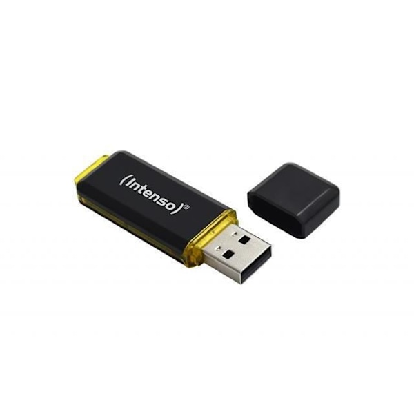 USB-minne - INTENSO - 3537491 - 128 GB - USB 3.1 - Cap - Svart, Gul Svart, Gul