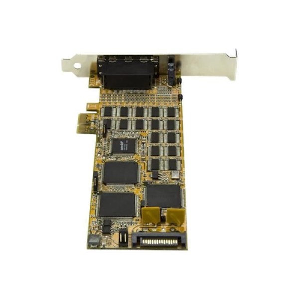 STARTECH 16-portars DB9 RS232 seriellt PCI Express-kort - Lågprofil höghastighets PCIe seriell adapter - PCI Express