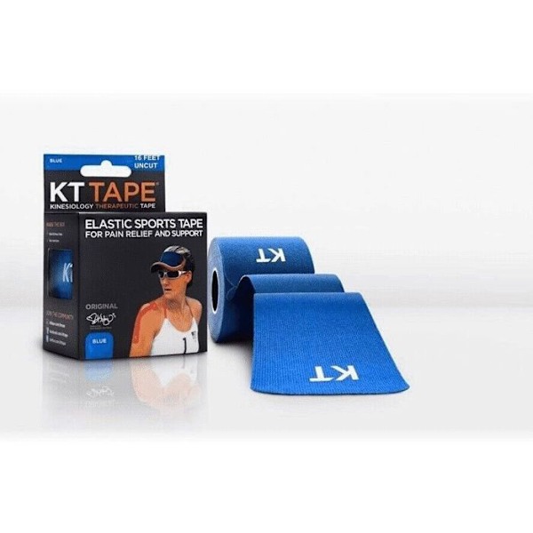 Kinesiologiband - KT Tape - Original - Andningsbart bomull - Hypoallergeniskt - 5 meter blå
