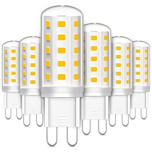 LEDYA G9 LED-lampor, 3W ekvivalent 30W halogenlampa, varmvit 2700K 380LM flimmerfri AC-DC 220-240V för vardagsrummet i sovrummet
