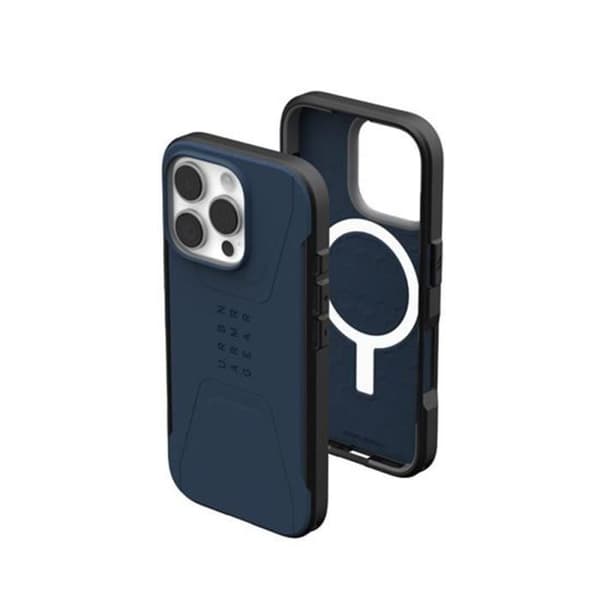 Coque - UAG - Civilian - Antiskid - Hexagonalmönster - iPhone 16 Pro Blå