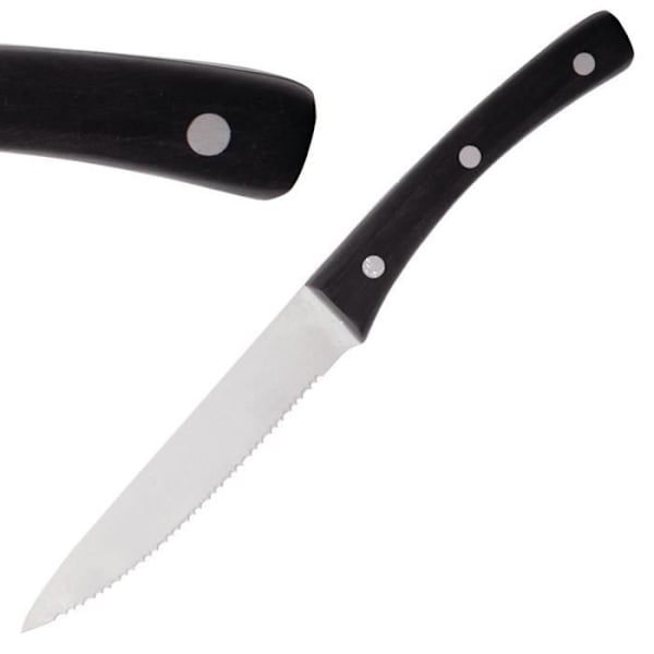 Steakknivar - Abert - Angus - 230 mm - Rostfritt stål - Förpackning med 12 bitar