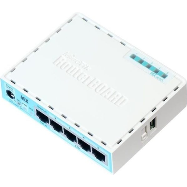 Mikrotik RB750GR3 Gigabit Ethernet-ansluten router Turkos, vit Turkos, Vit