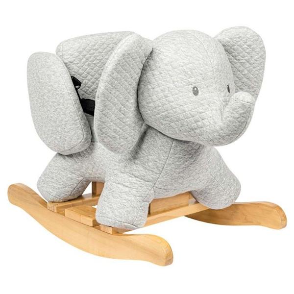 NATTOU - Tembo jacquard elefantrocker - 64 x 34 cm - 10 till 36 månader - 100% bomull - Grå Grå
