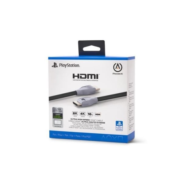PowerA HDMI-kabel för PS5 Black and Grey