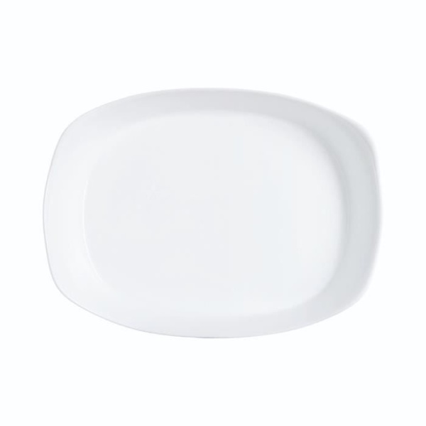 Rektangulär ugnsform - Luminarc - Smart Cuisine Carine - 250°C - Culinär opal - 30x22 cm VIT