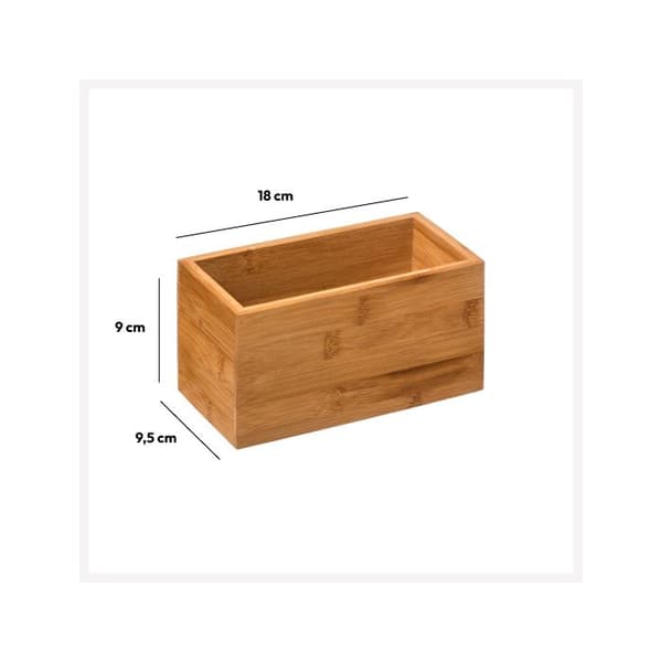 Organisatör 18x9m bambu brun