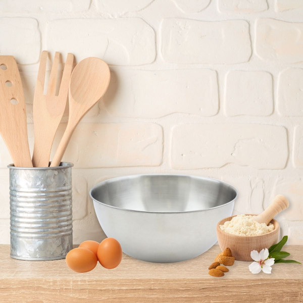 Skål för blandning i rostfritt stål med 25 cm diameter Fackelmann Basic Rostfritt stål