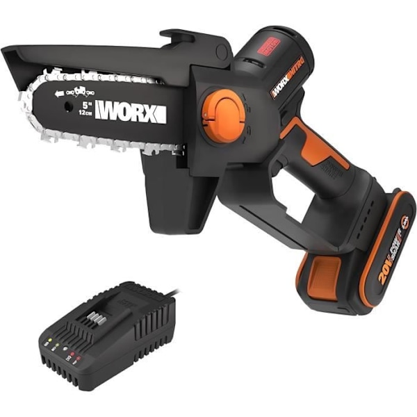 Grensåg - WORX - WG325E - 20V - 2Ah - Blad 12 cm - Borstlös motor