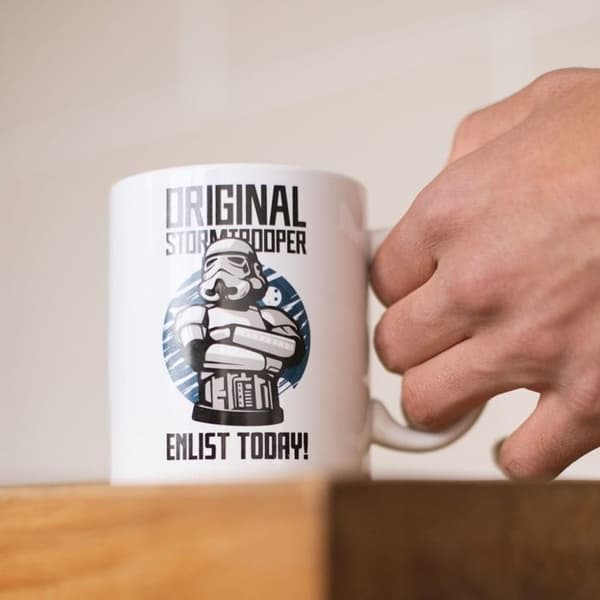 TUMME UPP - Original Stormtrooper - Mugg Anmäl dig idag Vit Vit