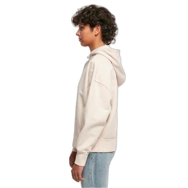 Huvtröja - URBAN CLASSICS - Heavy Terry Garment Dye - Rosa - S - Oversize Ros S