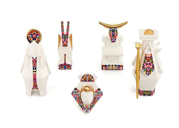 Statuett - Alessi - ESA05 1 - Porslin - 4 cm - Samtida design
