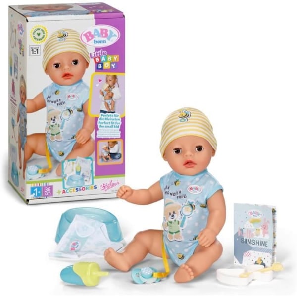 Docka - BABY born - Little Magic Boy - 36 cm - 7 realistiska funktioner - Tillbehör ingår