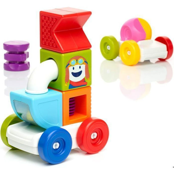 Bygglåda - Smartmax - Min första totem - 8 stycken - Magnetisk - Blandad