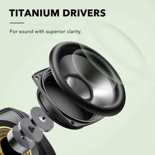 Anker SoundCore Motion Boom Outdoor Bluetooth-högtalare, Titanium-drivrutiner, BassUp-teknik, IPX7 vattentät, 24h batteritid svart