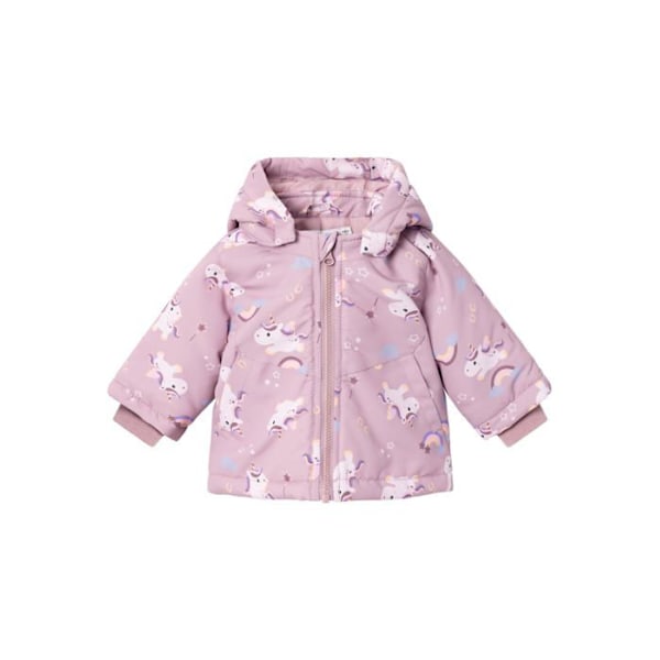 Edredon - täcke - babypläd Name it - 13229825 - Nbfmaxi AOP Kort Jacka, Lila, 2 Månader Baby Flicka