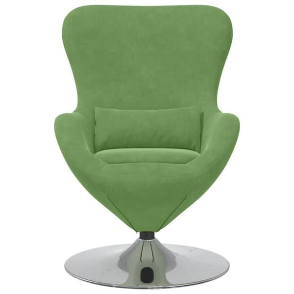 Fåtölj - Ägg - Sammet - Ljusgrön - 1 plats - Nutida design Ljusgrön
