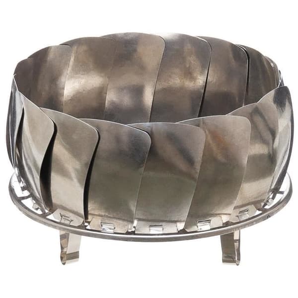 Brasero - FOX OUTDOOR - Flexibel - Rostfritt Stål - 27 x 8 cm - Eldskydd Pengar