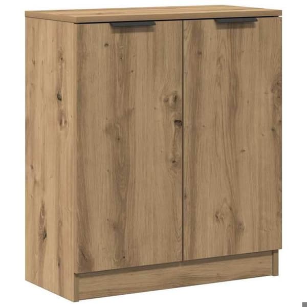 vidaXL Buffé ek hantverk 60x30x70 cm ingenjörsträ 856833