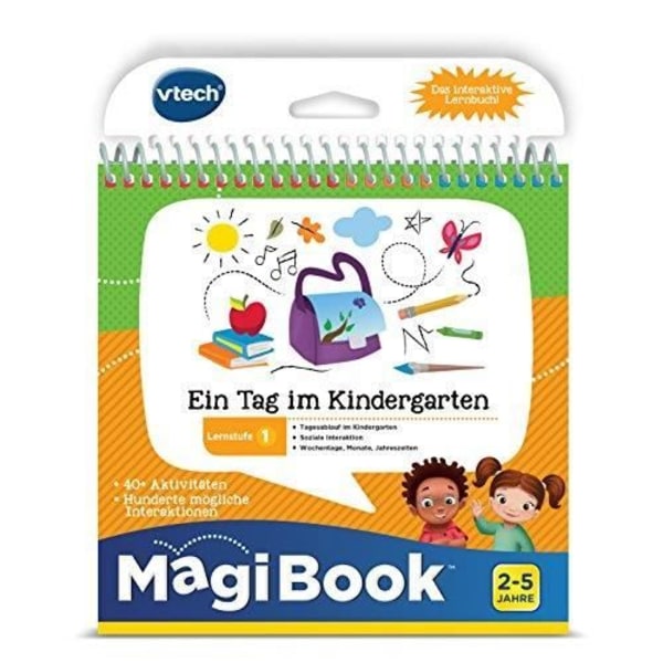 VTech Level 1 Learning Book One Day at Kindergarten MagiBook Learning Book, Multicolor -