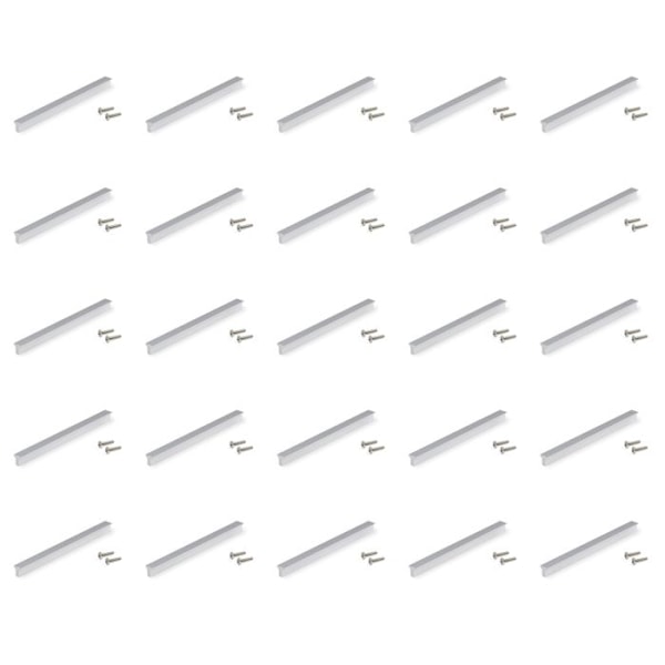Emuca Lot av 25 handtag för möbler Algemesi, avstånd 160mm, Aluminium, Matt anodiserad