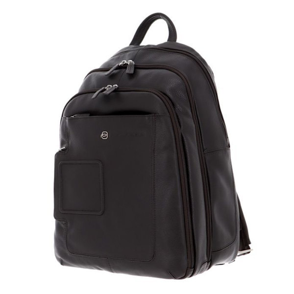 Ryggsäck - Piquadro - CA1813VI - Grå - 100% nötköttläder - 43cm x 32cm x 22cm kastanj