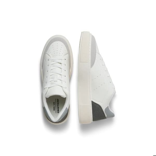 Baskets i PU Jack & Jones Aspire vit/dimblå/slottsten 46