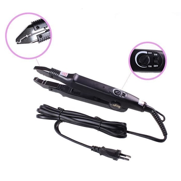 Bara vackert hår pincett för Bonding Connector extensions, platt eller U Tip keratin, rakt hår