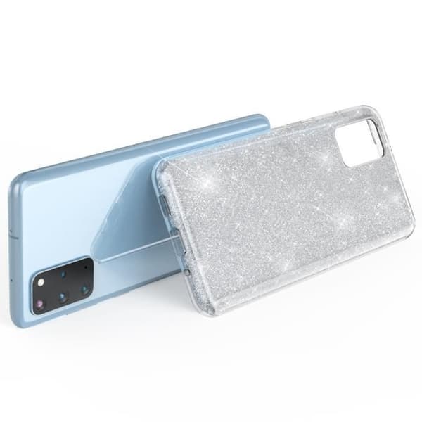 Coque - NALIA - Samsung Galaxy S20 Plus - Glittrande paljetter - Silikon TPU Stötsäker - Slim Rigid