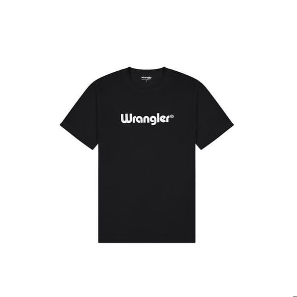 T-shirt Wrangler-logotyp - svart svart M