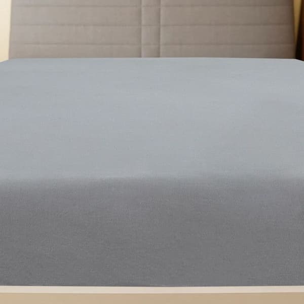 136206 vidaXL Lakantröja grå 160x200 cm Bomull grå