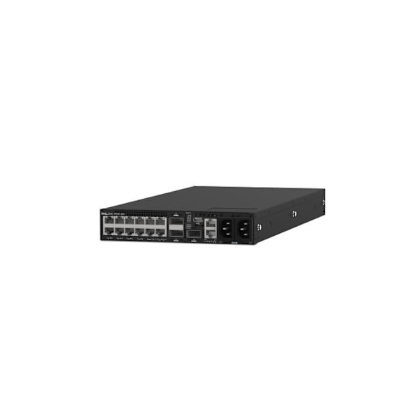 Dell Networking S4112T - Switch 1RU 12 portar 10GBaseT + 3 portar 100 GbE 640 Mpps Svart